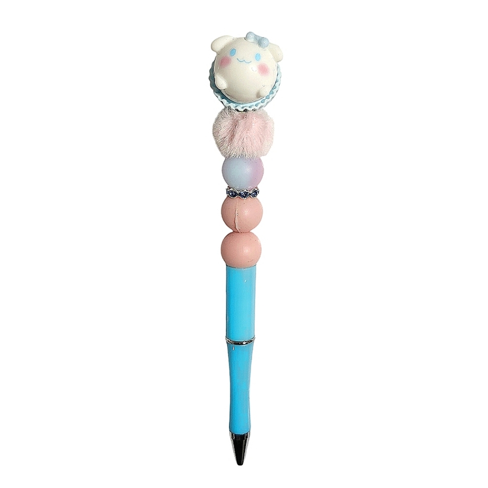 Cinnamoroll Sanrio Cupcake Beaded Ballpoint Twist Pen White Topper
